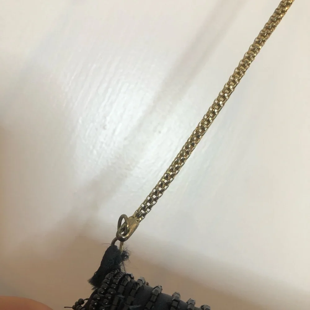 Vintage Imperial Fashion Beaded Long Strap Small Crossbody